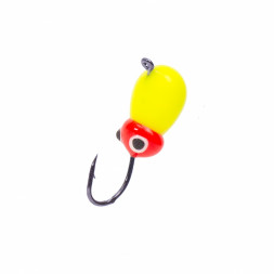 Мормышка вольфрамовая Lumicom Капля с ушком Ф2.5 обмазка жучок Y, цена за 1 шт.