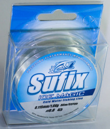 Леска зимняя Sufix Ice Magic прозрачная блистер 50м 0.105мм 1,2кг